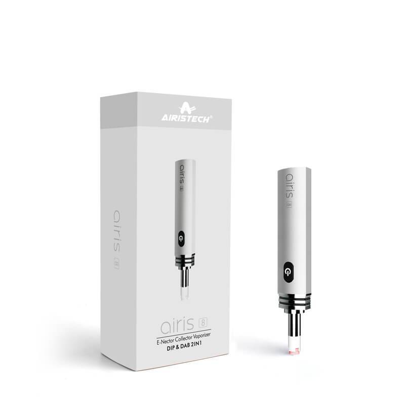 Airis 8 Electric Nectar Collector Silver Smoke Drop 