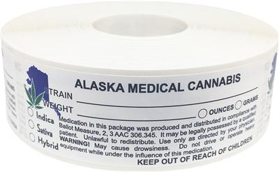 Alaska Medical Cannabis Warning Labels at Flower Power Packages
