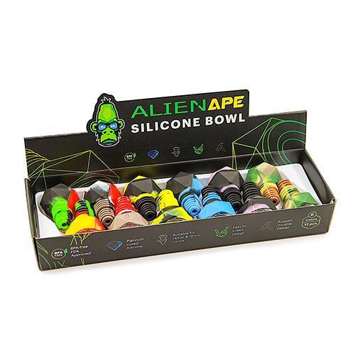 Alien Ape Silicone Bowl - Diamond (Box of 12) Flower Power Packages 