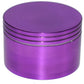 Aluminum Color - 63mm 4 Part Grinder - 1ct (Various Colors) Flower Power Packages Purple 