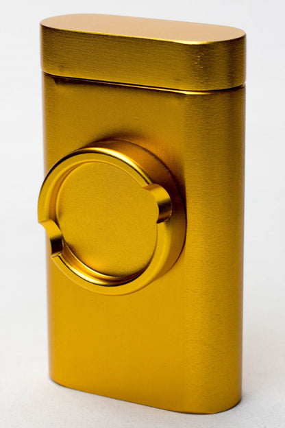 Aluminum Dugout with grinder Smoke Drop Gold 