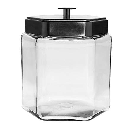 Anchor Hocking Large Glass Honeycomb Jar 1.5 gal With Lid Flower Power Packages 