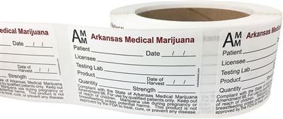 Arkansas Medical Cannabis Warning Labels at Flower Power Packages