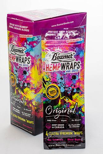 Beamer Original Size Vegan Hemp Wraps box Flower Power Packages 
