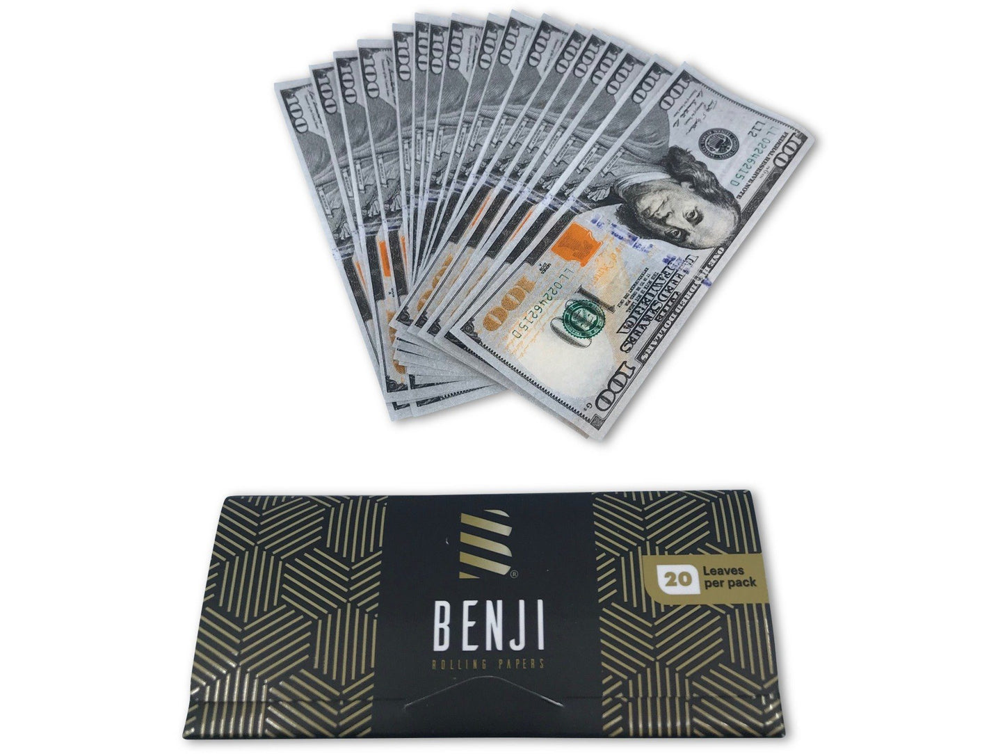 Benji - Rolling Paper Booklets (Box of 24) Flower Power Packages 
