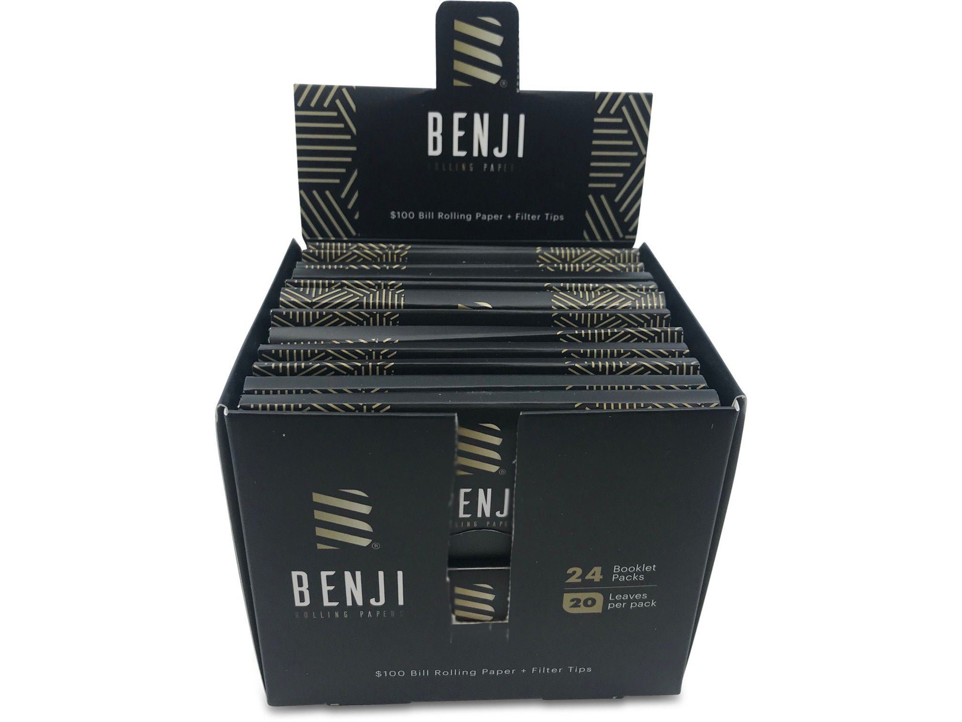Benji - Rolling Paper Booklets (Box of 24) Flower Power Packages 
