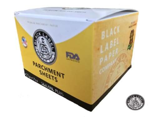 Black Label Co. Parchment Paper Sheets, Bleached 4" x 4" 27lb Silicone PLUS (1000 Count) Flower Power Packages 