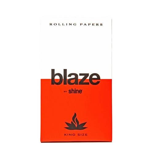 Blaze by Shine Hemp Rolling Papers - King Size 32-Sheet Pack at Flower Power Packages
