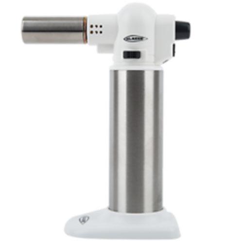 Blazer Big Buddy Turbo Torch White & Stainless Steel - (1 Count) Flower Power Packages 