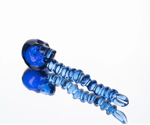 Blue Skeleton Dab Tool at Flower Power Packages