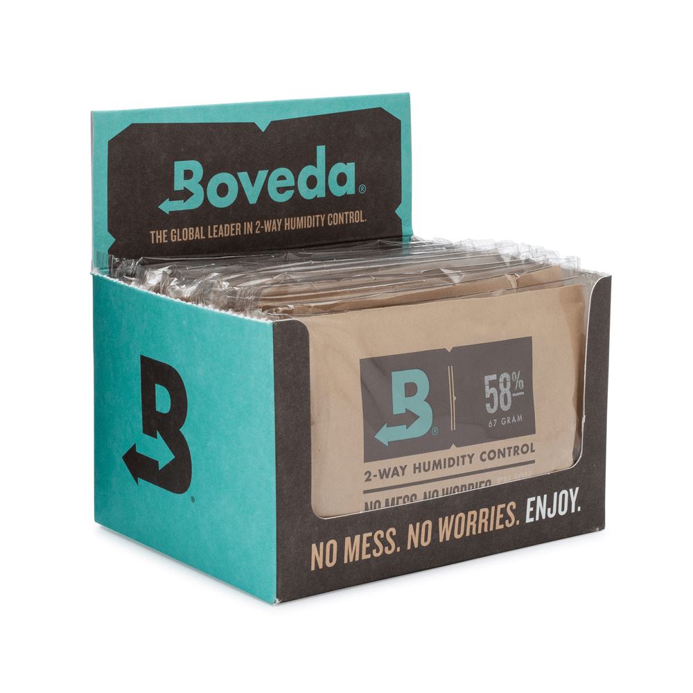 Boveda 58% Large Humidity Pack 67 Gram (1 Count or 12 Count) Flower Power Packages 12 Count 