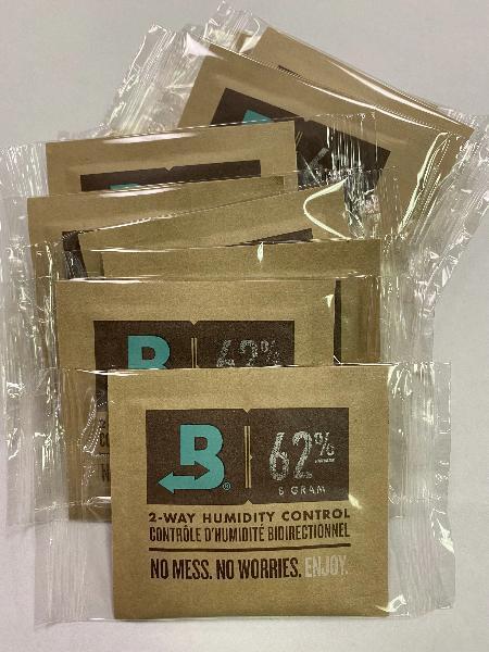 Boveda 62% Humidity Pack Small 8 Gram (10 Count, 50 Count or 100 Count Display) Flower Power Packages 10 Count 