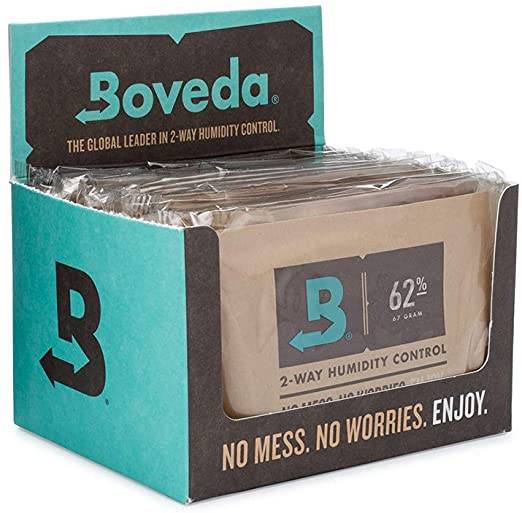 Boveda 62% Large Humidity Pack 67 Gram (1 Count or 12 Count) Flower Power Packages 12 Count 