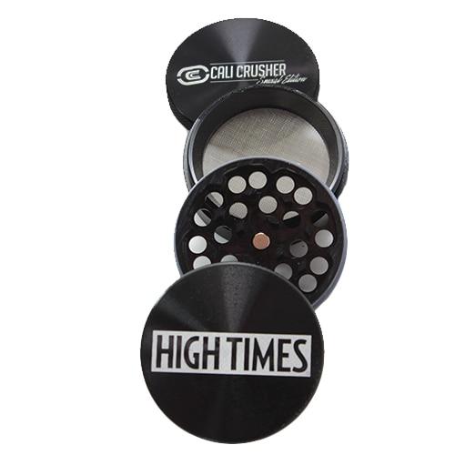 Cali Crusher / High Times Limited Edition Grinder 4 Piece Grinder Flower Power Packages Black 