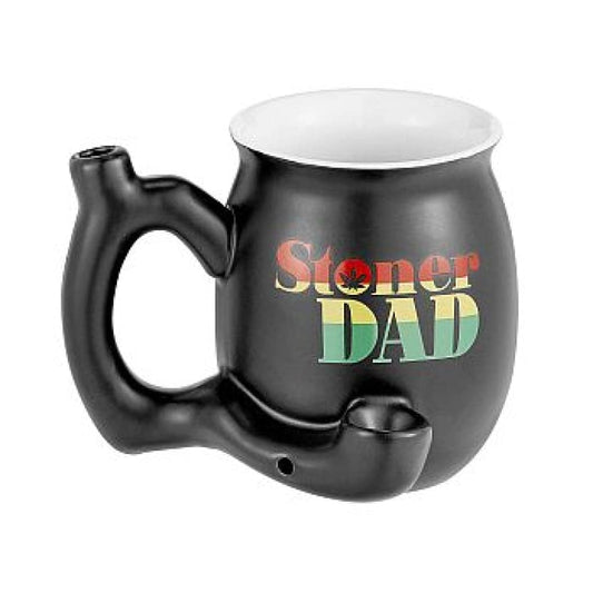 Ceramic Matte Black Stoner Dad Roast and Toast Mug On sale