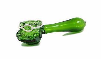 Character Glass Hand Pipe - Turtle Warrior (5") Flower Power Packages 