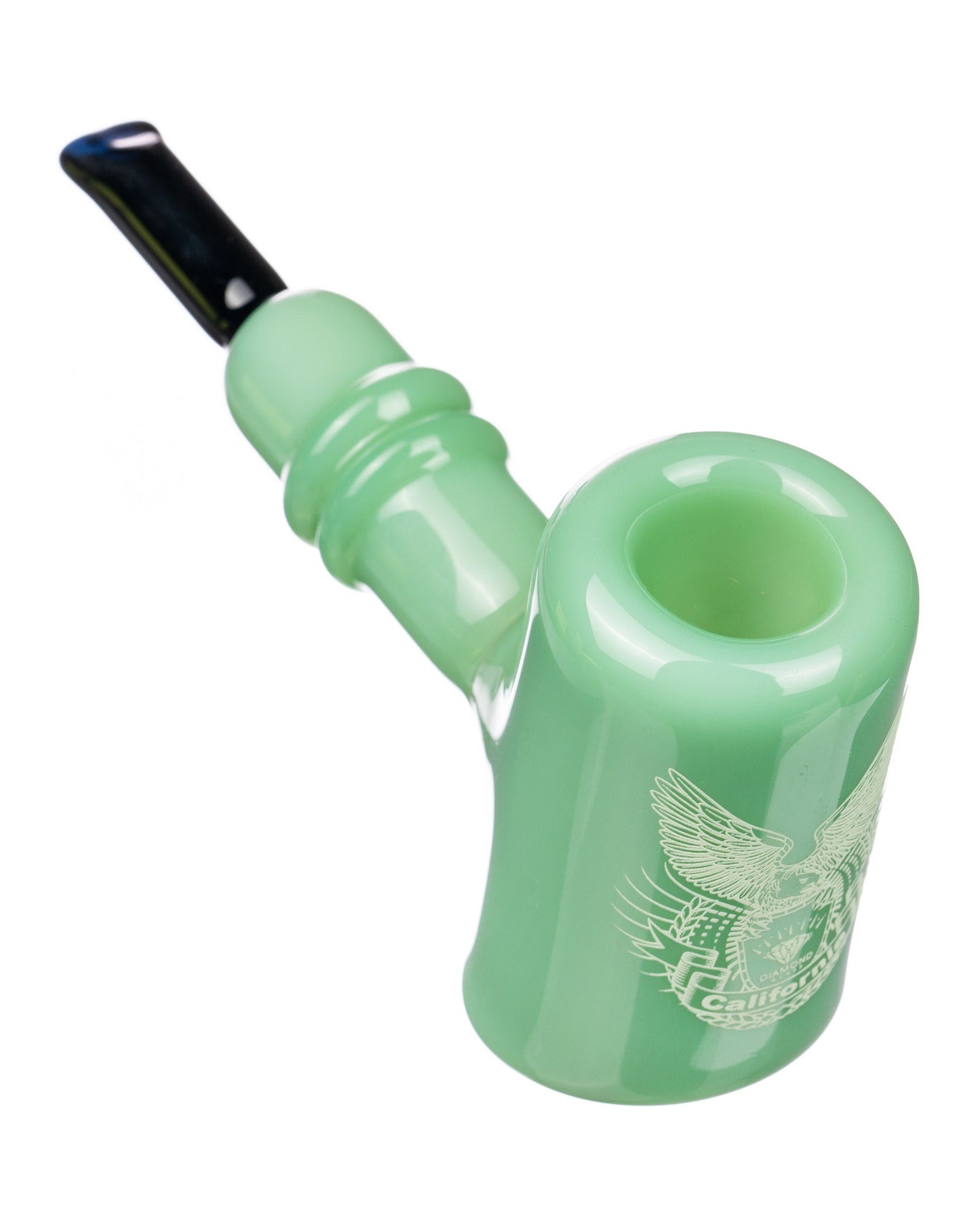 Dimond Glass Classic Sherlock Hand Pipe Mint Green at Flower Power Packages