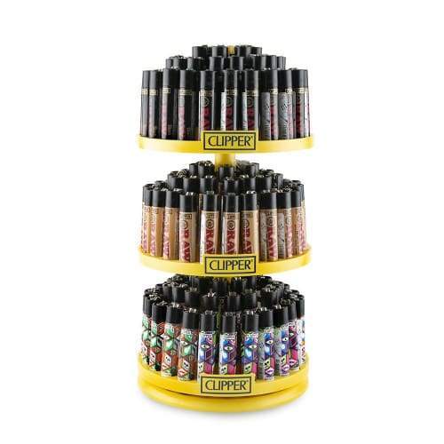 Clipper Lighter Carousel Raw (144 Count) + 12 Free! Flower Power Packages 