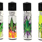 Clipper Lighter - Daily W1 Pattern - (48 Count Display) Flower Power Packages 