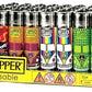 Clipper Lighter - Hippie 11 Pattern - (48 Count Display) Flower Power Packages 