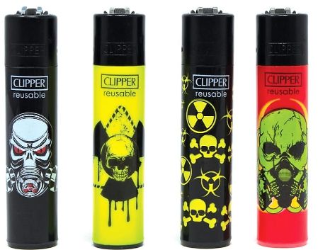 Clipper Lighter Skulls 13 Pattern - (48, 240 OR 480 Count) Flower Power Packages 48 Count (1 display) 
