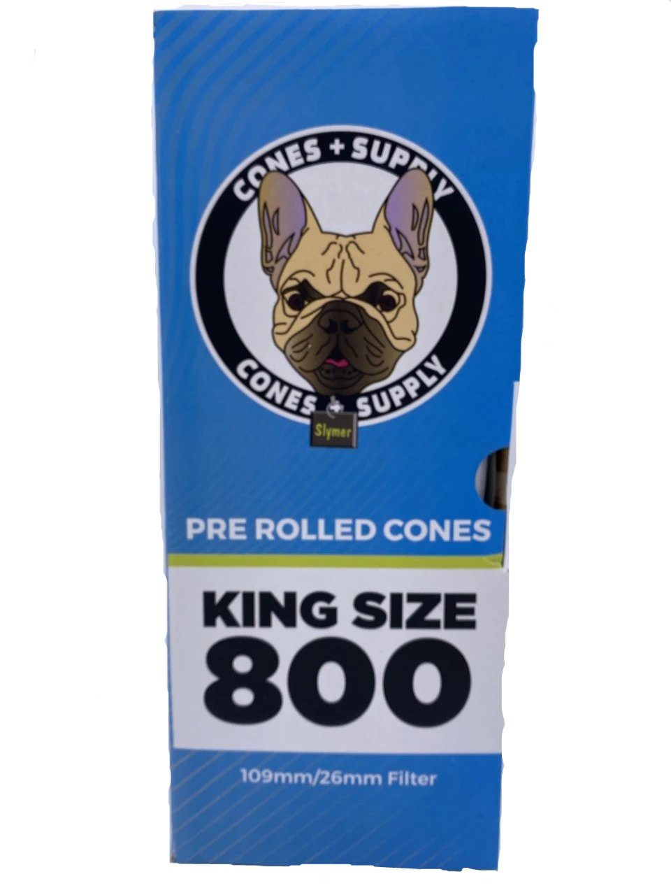 Cones + Supply Classic White King Size Cones 109mm 800 Count Flower Power Packages 