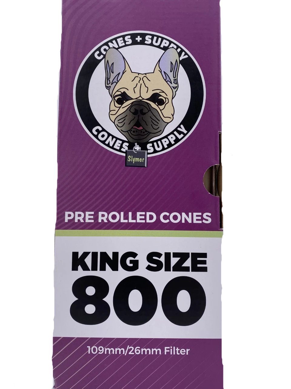 Cones + Supply Natural King Size Cones 109mm (800 Count) Flower Power Packages 