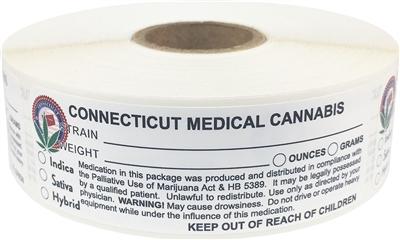 Connecticut Medical Cannabis Warning Labels at Flower Power Packages