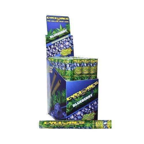 Cyclones Blueberry Hemp Cones 2 Per Tube - (24 Count Display) Flower Power Packages 