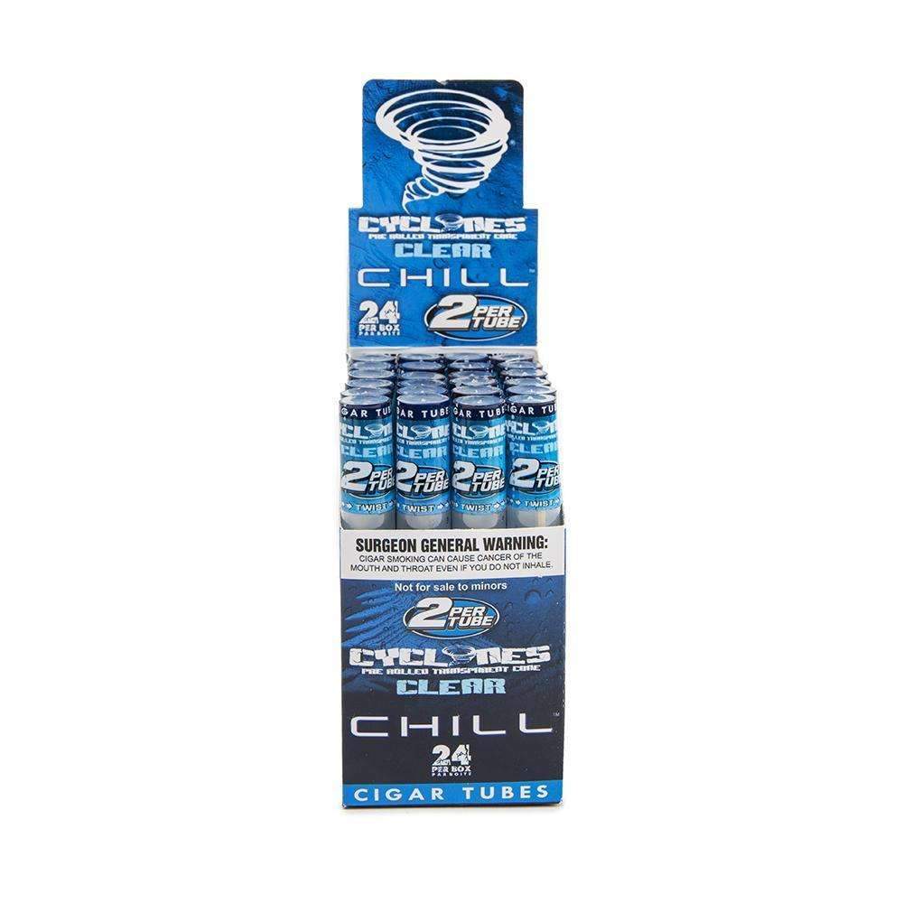 Cyclones Clear Blue Chill - (24 Count Display) Flower Power Packages 
