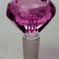 Diamond cutting shape wide glass bowl Flower Power Packages Pink-4079 14 mm female joint 