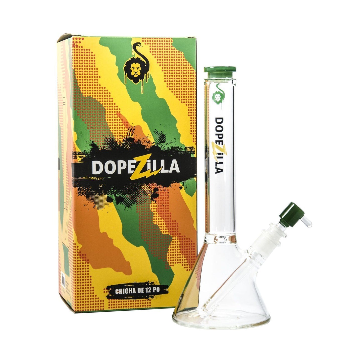 Dopezilla-Chimera-Water Pipe-12 Inch-Black Color-(1 Count) Flower Power Packages 