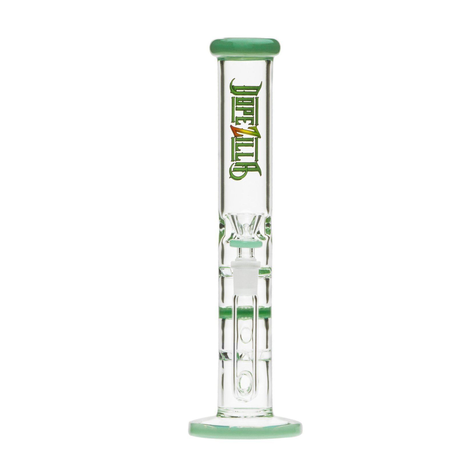 Dopezilla-Mutos-Large-Water Pipe-11.5 Inch-1 Count-(Various Colors) Flower Power Packages Milky Teal 