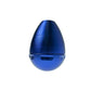 Egg Shaped 3 Piece Grinder - Various Colors - (1 Count) Flower Power Packages Blue 