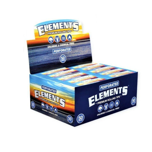 Elements Perforated Tips (50 Count Display) Flower Power Packages 