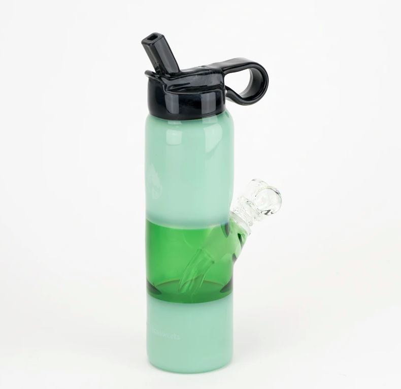 Empire Glassworks Water Bottle Rig - Mint Flower Power Packages 