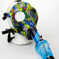 Full face graphic Silicone Gas Mask with acrylic bong Flower Power Packages 