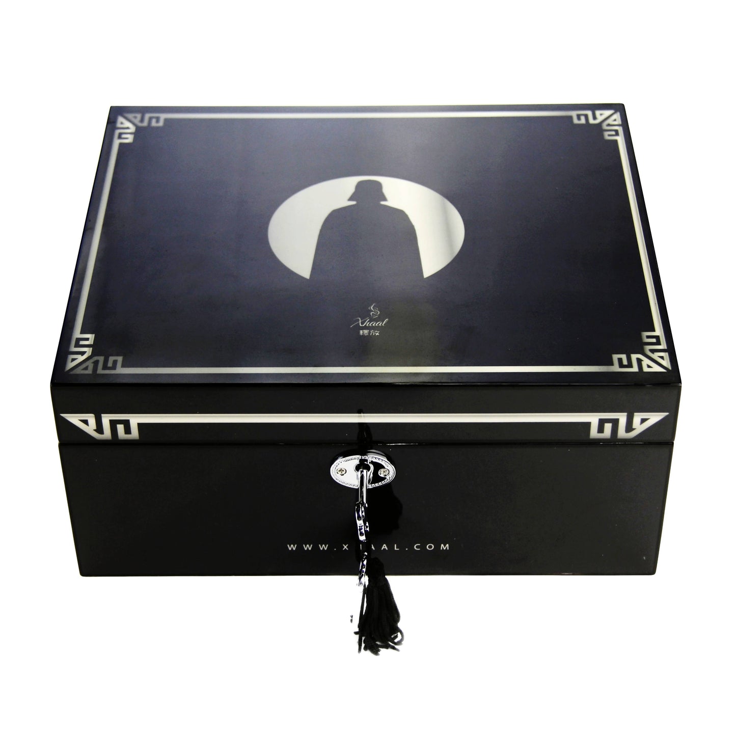 Fully Stocked Stylish Durable Black Humidor Box Flower Power Packages 