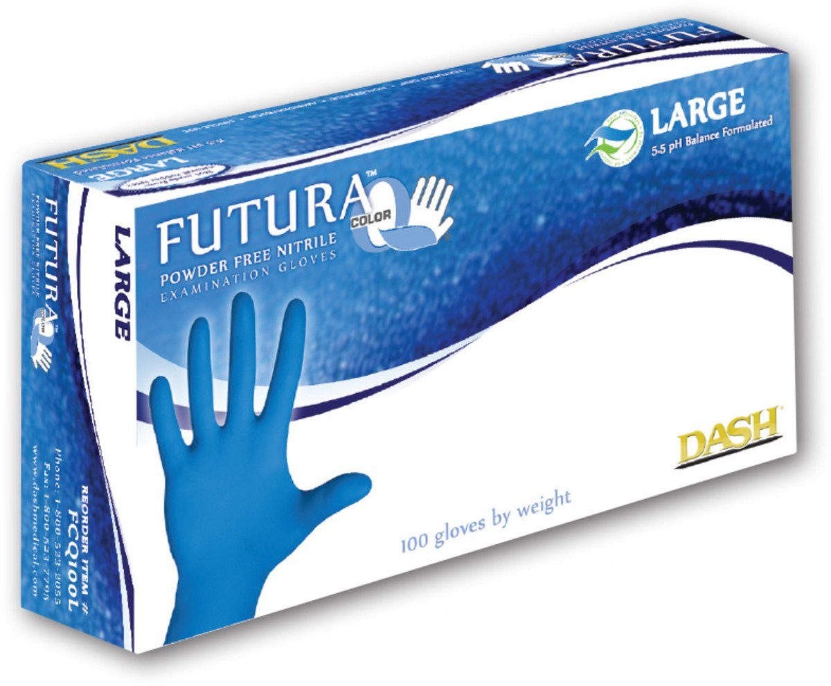 Futura Color Q Nitrile Exam Gloves (Case) at Flower Power Packages