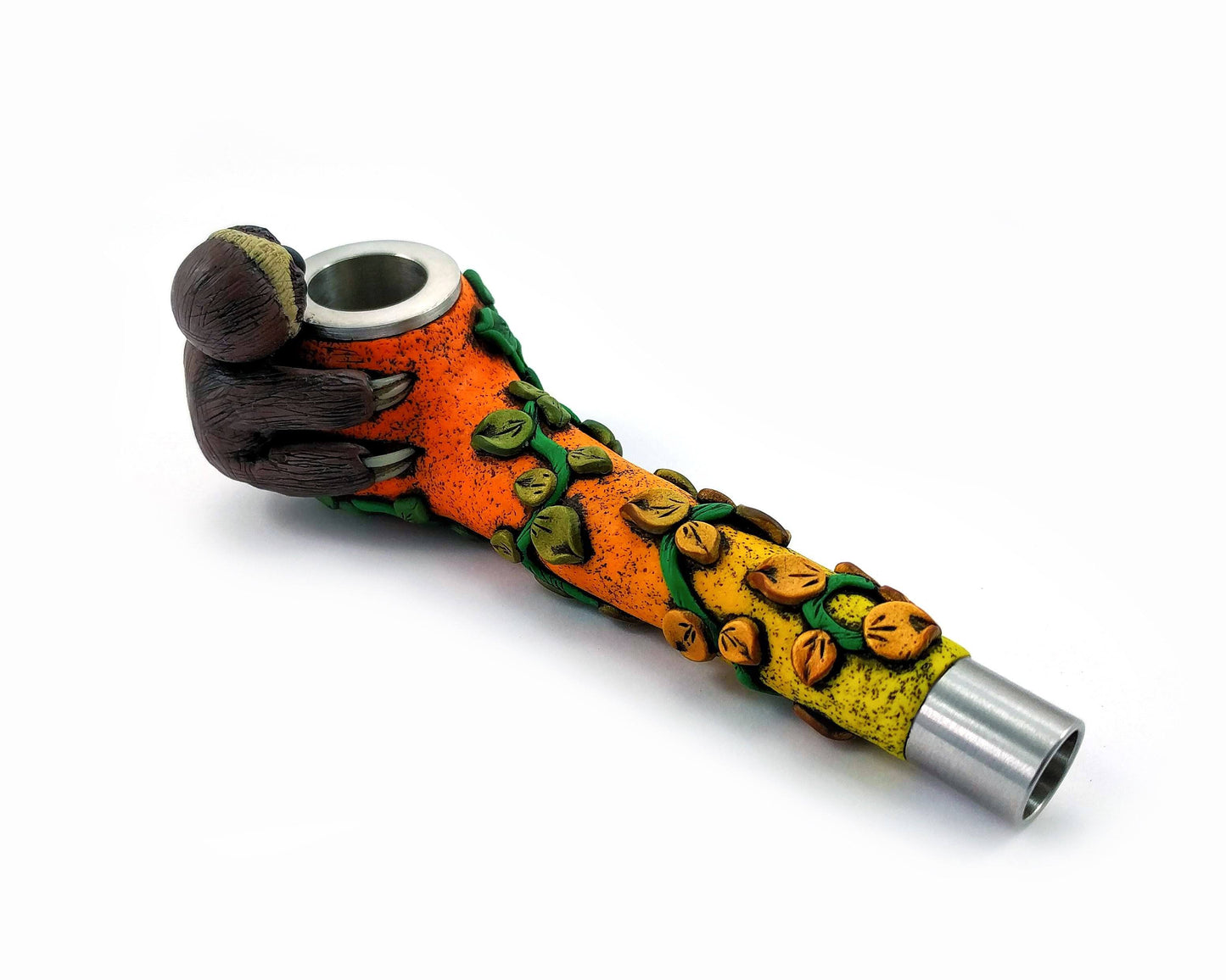 Gadzyl Sloth Metal Smoking Pipe Flower Power Packages 