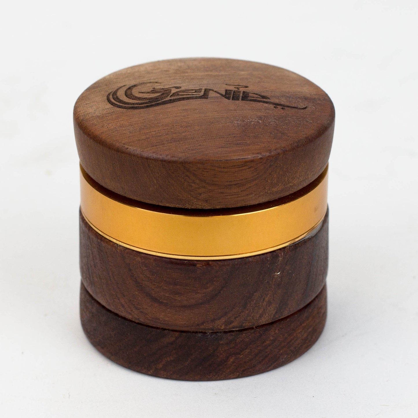 Genie 4 parts wooden cover grinder gift set Smoke Drop 