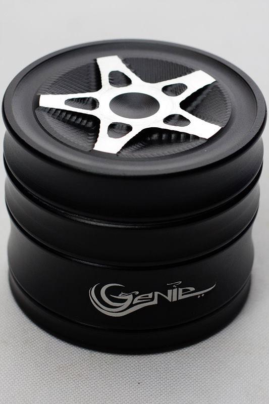 Genie 5 spoke rims aluminium grinder Flower Power Packages Black-4277 