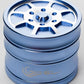 Genie 8 spoke rims aluminium grinder Flower Power Packages Blue-4626 