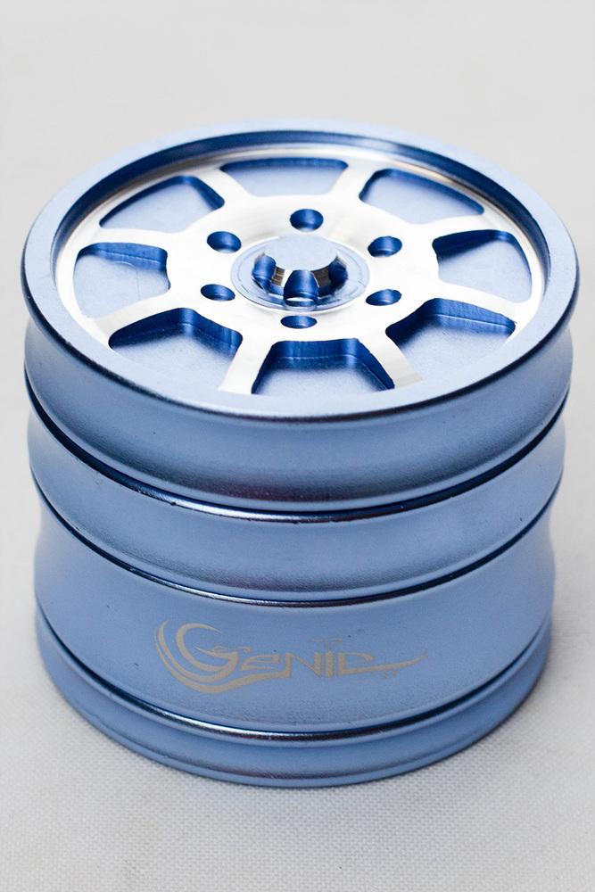 Genie 8 spoke rims aluminium grinder Flower Power Packages Blue-4626 