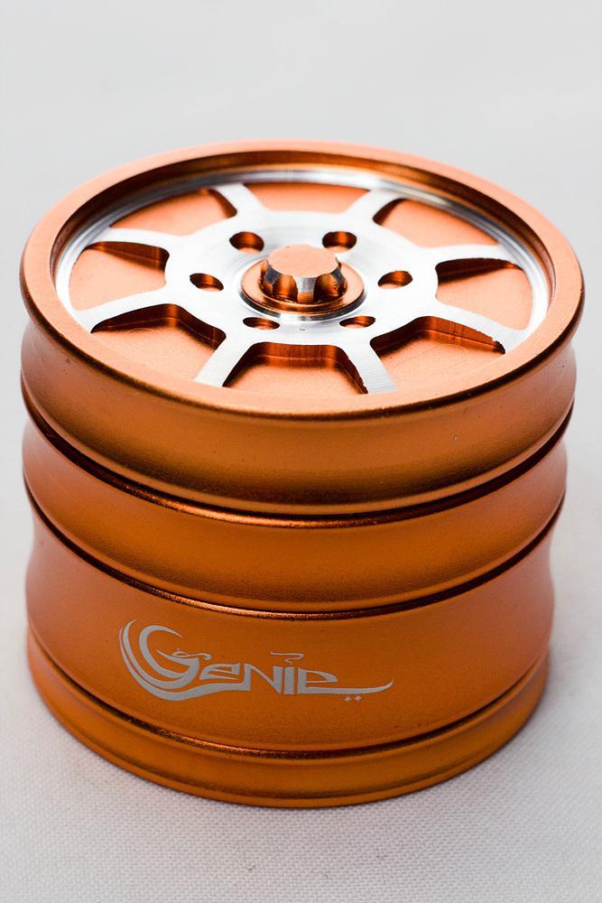 Genie 8 spoke rims aluminium grinder Flower Power Packages Orange-4624 