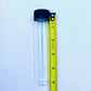 Glass Blunt Tubes - With Black or White Child Proof Cap - (144ct) Flower Power Packages 