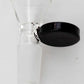 Glass bowl with round handle Flower Power Packages 14 mm Female Joint Black 
