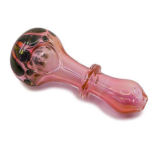 Glass Hand Pipe - Pink Lava (4") Flower Power Packages 