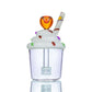 Goody Goodies-Cupcake Bubbler- Clear Glass - 1 Count Flower Power Packages 