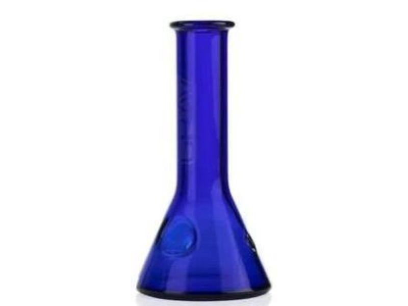 Grav Hand Water Pipe - 4" Beaker - Assorted Colors (1Count) Flower Power Packages BLUE 